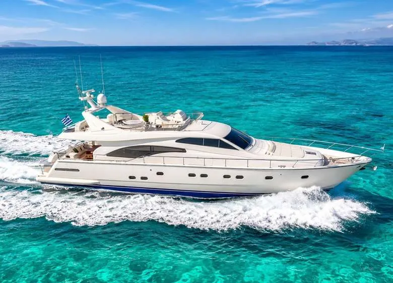 Ferretti 680 — 21 mts charter yacht available in Marbella